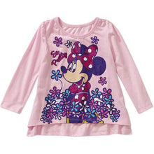 Load image into Gallery viewer, Disney Minnie Mouse Little Girls' Toddler Long Sleeve High-Low Shirt Pink