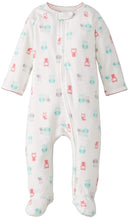Load image into Gallery viewer, Carter's Baby Girls' "Bright Owls" Footed Zip-up Coverall