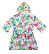 Load image into Gallery viewer, Nautica Girls' Hooded Terry Velour Swim Cover-up Beach Robe