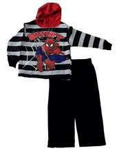 Load image into Gallery viewer, Spiderman Little Boys' Toddler Fleece Hooded 2 Piece Jog Set
