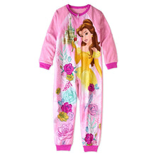 Load image into Gallery viewer, Disney Beauty and The Beast Princess Belle Little and Big Girls Sleeper Pajamas