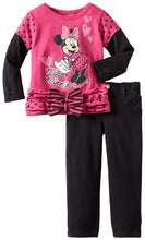 Load image into Gallery viewer, Disney Baby Girls' 2 Piece Miss Minnie Skinny Pant Set