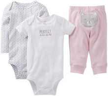 Load image into Gallery viewer, Carter's Baby Girls' 3 Piece Take me Away Set (Baby) - Perfect