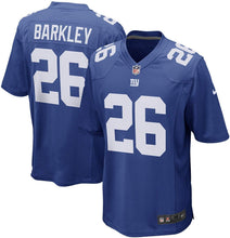 Load image into Gallery viewer, NIKE Saquon Barkley New York Giants Team Color Youth Game Jersey