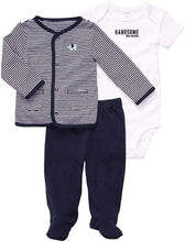 Load image into Gallery viewer, Carter's Baby Boys' 3 Pc Footed Set