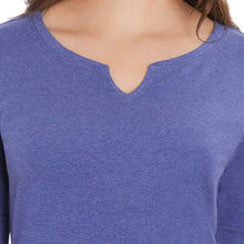 Load image into Gallery viewer, Ellen Tracy Women's Pima Cotton/Lycra V-Neck Cuff Sleeves T-Shirt