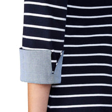 Load image into Gallery viewer, Nautica Women's 3/4 Cuffed Sleeve Chambray Casual Top