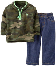 Load image into Gallery viewer, Carter's Baby Boys' 2 Piece Denim Pant Set (Baby) - Camo