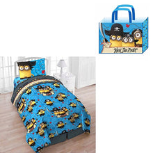 Load image into Gallery viewer, Universal Studios Despicable Me Minions Twin 4 Piece Bedding Set with Tote - Reversible Comforter, Sheets, Pillowcase