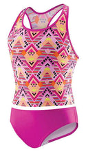 Load image into Gallery viewer, Speedo Girl's Sporty Splice Tankini 2 Piece Swimsuit