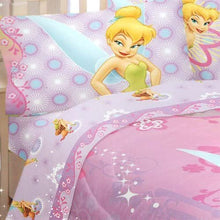 Load image into Gallery viewer, Disney Fairies TinkerBell Whimsy Tink Twin Sheet Set Tinker Bell Sheets