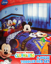 Load image into Gallery viewer, Disney Mickey Mouse 4pc Toddler Bedding Set ''Genuine Licensed''