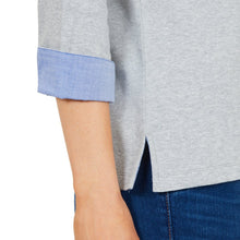 Load image into Gallery viewer, Nautica Women's 3/4 Cuffed Sleeve Chambray Casual Top