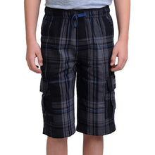 Load image into Gallery viewer, UNIONBAY Boys' 100% Cotton Cargo Short with Pull On, Elastic Waist