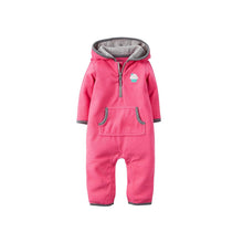 Load image into Gallery viewer, Carter's Baby Girls' Hooded Romper (Baby)