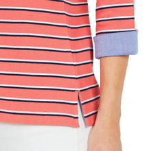 Load image into Gallery viewer, Nautica Women's 3/4 Cuffed Sleeve Chambray Casual Top