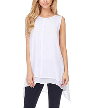 Load image into Gallery viewer, Fever Womens Double Layer Sleeveless Blouse