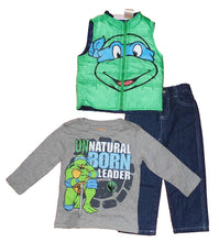 Load image into Gallery viewer, Ninja Turtles Baby-Boys Toddler Boys 3pc Vest Set Green
