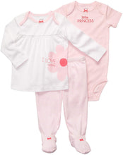 Load image into Gallery viewer, Carter's Baby Girls' 3 Pc Footed Set