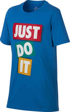 Load image into Gallery viewer, NIKE Boys' Dry Just Do It Tape Graphic Tee