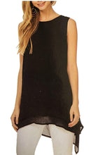 Load image into Gallery viewer, Fever Womens Double Layer Sleeveless Blouse