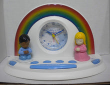 Load image into Gallery viewer, Inspirations Rainbow Prayer Clock "I Believe In God Because Of Rainbows"