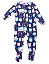 Load image into Gallery viewer, Child of Mine Made By Carter's Little Girls' Toddler Microfleece Blanket Sleeper Navy