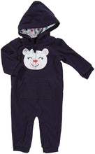 Load image into Gallery viewer, Carter's Baby Girls' Hooded Microfleece Jumpsuit