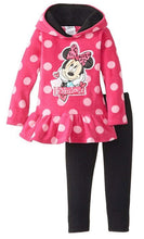 Load image into Gallery viewer, Disney Little Girls' Minnie Mouse 2 Piece Polka Dot Fleece Set Miss Fabulous