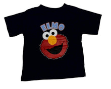 Load image into Gallery viewer, Sesame Street Little Boys' Elmo Toddler Short Sleeve Shirt Navy
