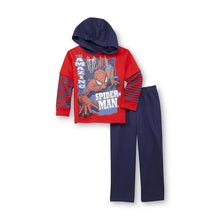 Load image into Gallery viewer, Marvel Little Boys' Spiderman Toddler Boys Hooded Fleece Set
