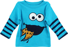 Load image into Gallery viewer, Sesame Street Boys' Cookie Monster Long Sleeve T-Shirt (Toddler)

