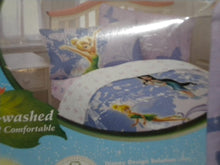 Load image into Gallery viewer, Disney Fairies Swirl Twirl Cotton Rich Twin Sheet Set
