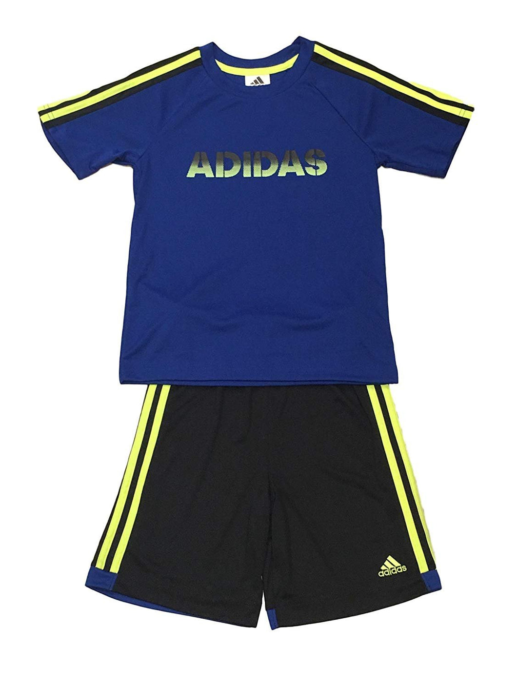 adidas Boys 2 Piece T-Shirt Tee & Shorts Set Athletic Outfit