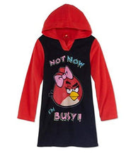 Load image into Gallery viewer, Angry Birds Big Girls&#39; Hooded Microfleece Nightgown
