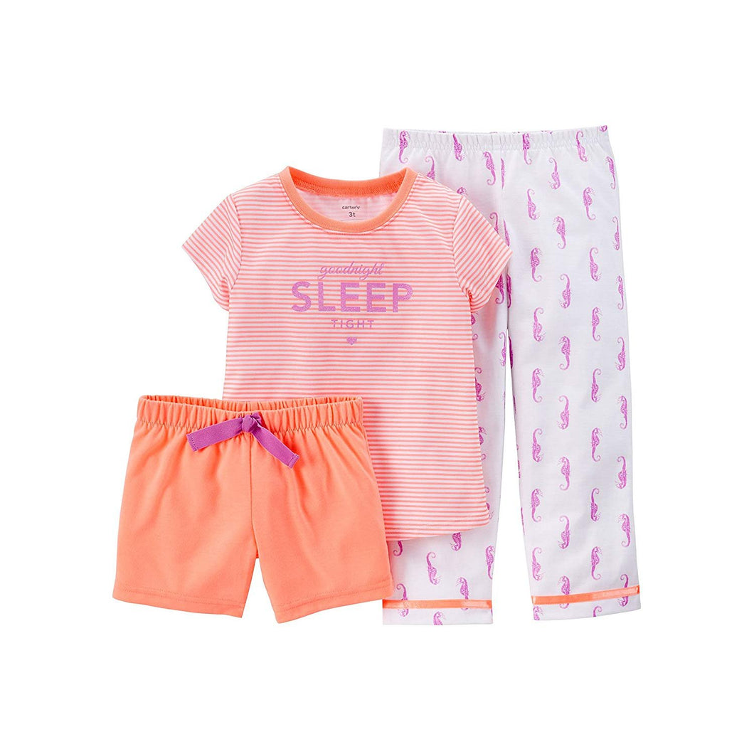 Carter's 3pc Pajamas Short Sleeve Set Infant Girls'