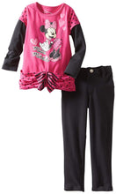 Load image into Gallery viewer, Disney Girls' 2 Piece Miss Minnie Skinny Pant Set
