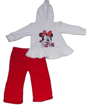 Load image into Gallery viewer, Minnie Mouse Baby Girls' Infant and Toddler 2pc Hooded Polar Fleece Set

