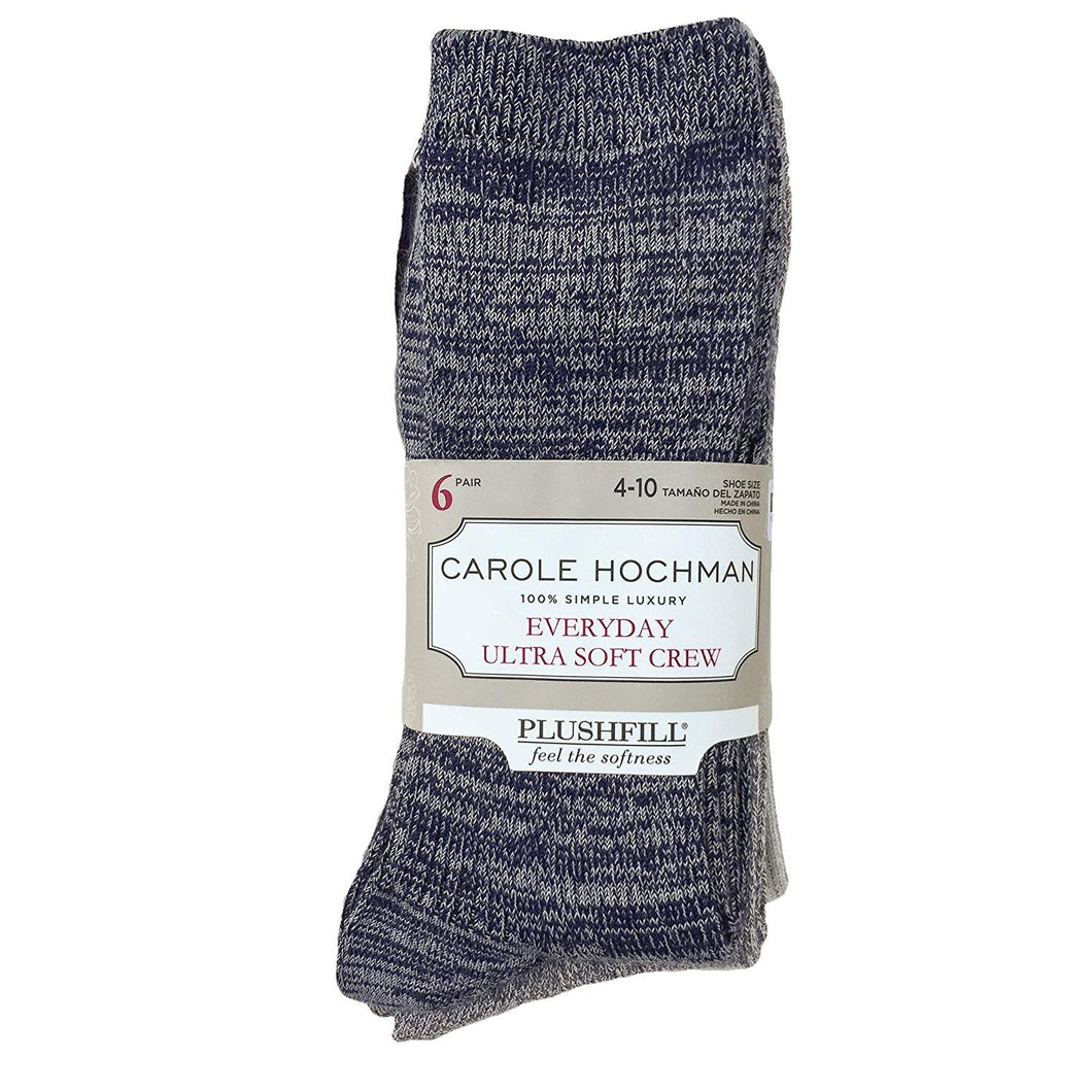 Carole Hochman Ultra Soft Crew Ladies Socks, Plushifill Every Day Luxury Socks Size 4-10