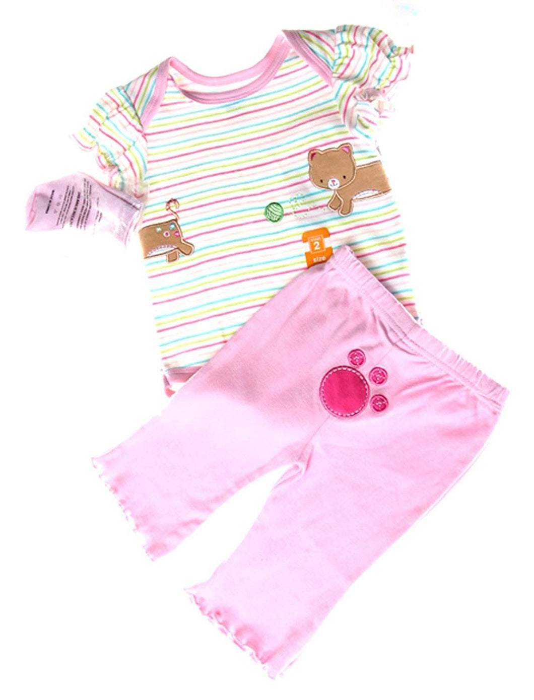 Bon Bebe 3Pc Baby Girls Set Size 3-6Mos