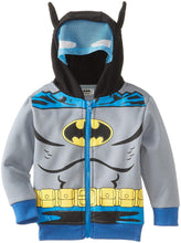 Load image into Gallery viewer, DC Comics CAN Baby Little Boys' Batman Fleece Masked Hoodie

