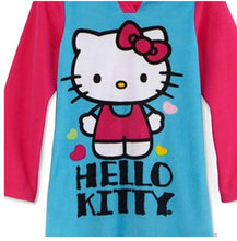 Load image into Gallery viewer, Hello Kitty Love Girls Microfleece Hooded Nightgown
