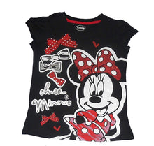 Load image into Gallery viewer, Minnie Mouse Girls Shirt Oh So Minnie Tee Black
