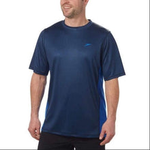 Load image into Gallery viewer, Speedo Men's Fitness UV Protection Rashguard Swim Shirt(New Navy,Medium)
