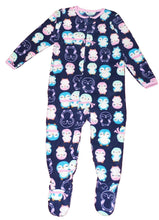 Load image into Gallery viewer, Child of Mine Made By Carter's Little Girls' Toddler Microfleece Blanket Sleeper Navy
