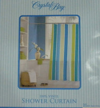 Load image into Gallery viewer, Crystal Bay "Ripple" Vinyl Shower Curtain
