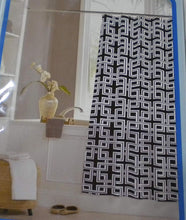 Load image into Gallery viewer, Crystal Bay Shower Curtain "Unite Black"
