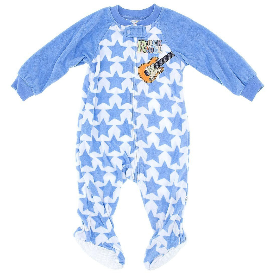 Absorba Little Boys' Blanket Sleeper Size 4 Blue ''Rock & Roll ''