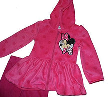 Load image into Gallery viewer, Disney Little Girls' Minnie Mouse 2pc Microfleece Polka Dot Set Pink
