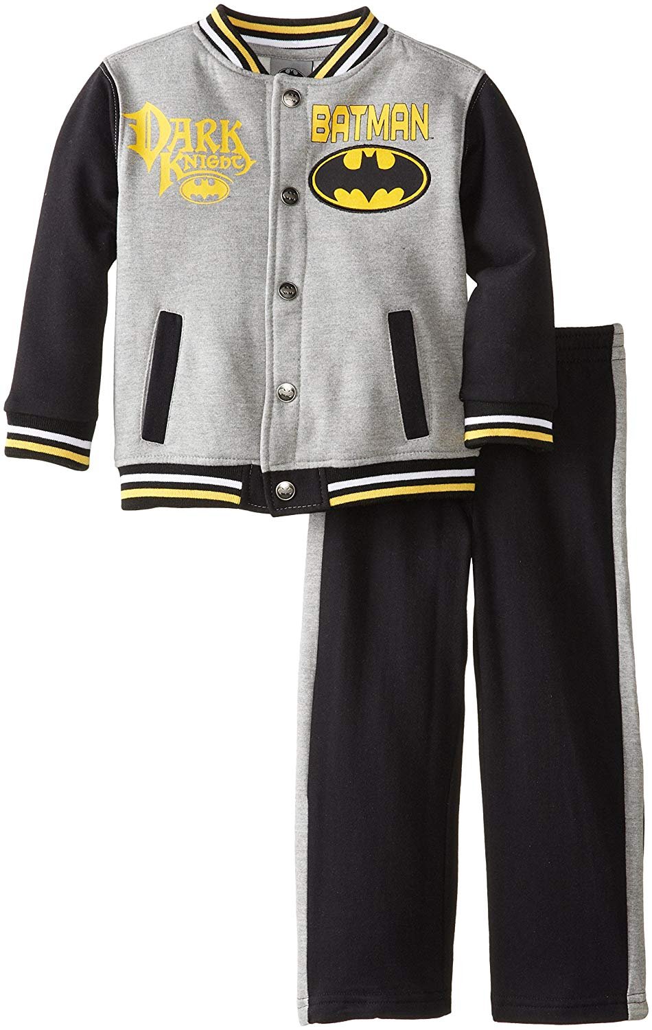 CAN DC Comics Baby Little Boys' Batman 2 Piece Fleece Jacket Set